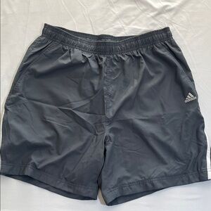 Adidas Men's Steel Gray Climalite Athletic Shorts